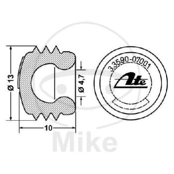 Staubkappe 13 mm  MQ 4420301