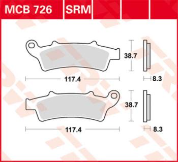 Bremsbelag MCB726