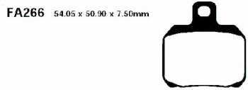 Bremsbelag - Satz Scooter (organisch) (EBC), SFA266