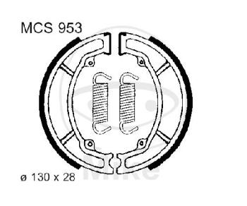 Bremsbacken, mit Feder, TRW