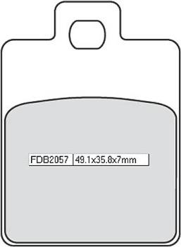 Bremsbelag FDB 2057 EF