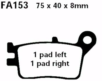 Bremsbelag - Satz Blackstuff (organisch) (EBC), FA153