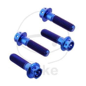 Bremssattelschrauben-Satz, Pro Bolt, Titan, Racing, blau