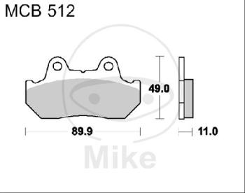 Bremsklötze, Standard, TRW, altern. 7326788