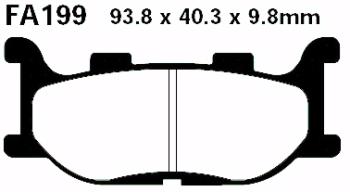 Bremsbelag - Satz Scooter (organisch) (EBC), SFA199