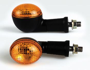 Mini-Blinker, oval, schwarz