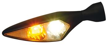 LED-Blinker Positionsleuchte micro Rhombus PL schwarz VR