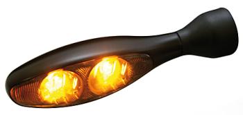 Blinker Micro 1000,Dark, LED, schwarz, getöntes Glas