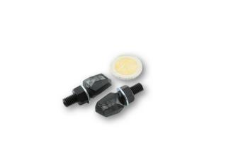 LED-Blinker TINY, schwarz, getöntes Glas