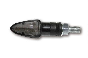 LED-Blinker LIZZARD, Carbon Look, getöntes Glas