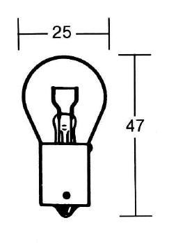 P21W Glühlampe 12V 21W BA15s