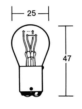 P21/5W Glühlampe 6V 21/5W BAY15D