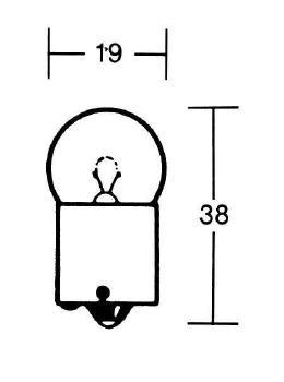 R10W Glühlampe 12V 10W BA15S