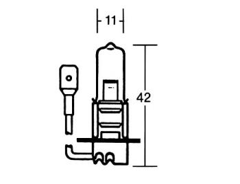 H3 Glühlampe 12V 55W, PK 22S