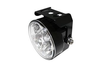 LED-DRL w. 4 LEDs, round, E-mark