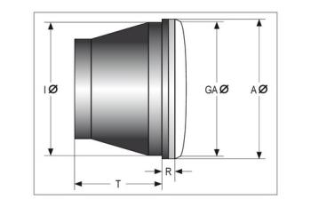 Scheinwerfereinsatz mit Standlicht, 100 mm, für HS1 35/35W, Klarglas, E-gepr.