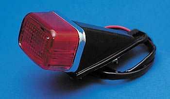 GS-Mini-Rücklicht, Glasgröße 47x 67mm, mit Halter, inkl. Kennzeichenbeleuchtung