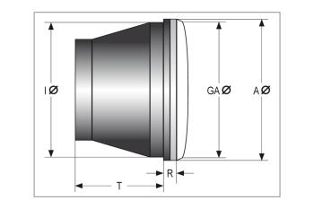 Low Beam headlamp insert for ARIZONA headlamp, clear lens, homologated