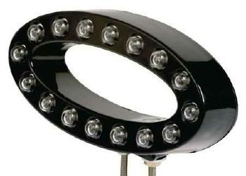 LED-Rücklicht MEMPHIS, schwarzes Gehäuse, oval