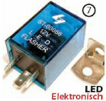 Blinkrelais, LED Elektronisch, 3 Pol. 12V