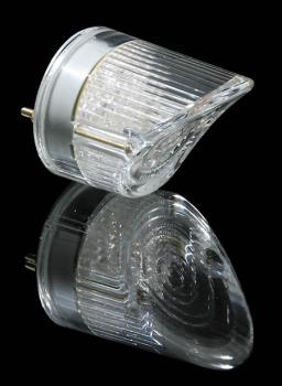 LED-Mini-Rücklicht NOSE, rund, Glas transparent