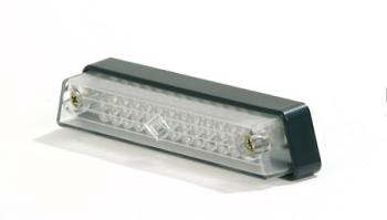 LED-Nebelschlussleuchte mit langem Anschlusskabel, Glas transparent