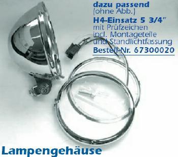 Lampengehäuse Universal kpl. mit Ring, Carbon-look, 7’’ runde Befestigung