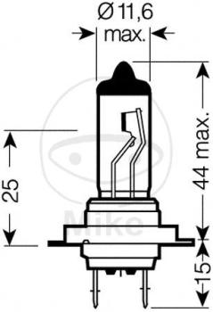 Glühlampe, 12V55W H7