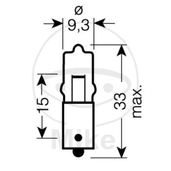 Glühlampe, 12V10W BA9S, Miniwatt Halogen