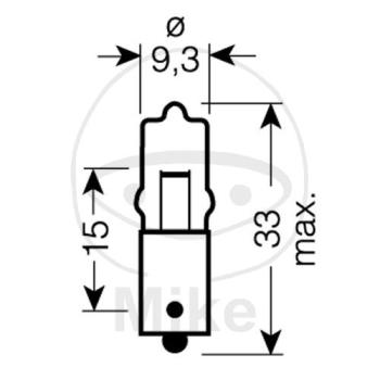 Glühlampe, 12V5W BA9S, Miniwatt Halogen