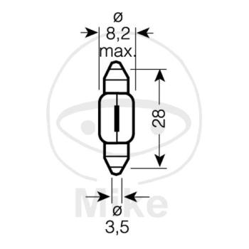 Glühlampe, 12V3W SV7-8 Soffitte