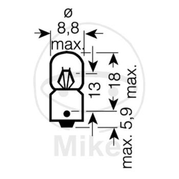 Glühlampe, 24V2W BA9S