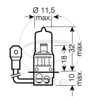 Glühlampe, H3 12V55W