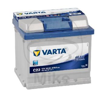 Autobatterie, Varta, Std., 12V 52AH Blue