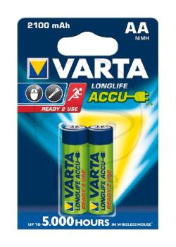 Akku-Gerätebatterie, Mignon Ni-MH Varta, 2er Blister