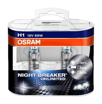 Glühlampe, H1 12V55W Duobox, Night Breaker Unlimited