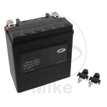 Motorradbatterie, JMT, Lithium-Ionen, VTB-3 V-Twin