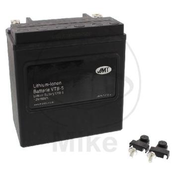 Motorradbatterie, JMT, Lithium-Ionen, VTB-5 V-Twin