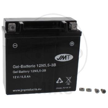 Motorradbatterie, JMT, Gelbatterie, 12N5.5-3B,