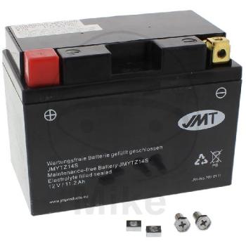 Motorradbatterie, JMT, wartungsfrei, YTZ14S