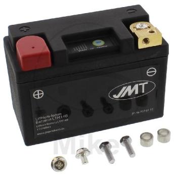 Motorradbatterie, JMT, Lithium-Ionen, LTM14B,  mit Anzeige Wasserdicht