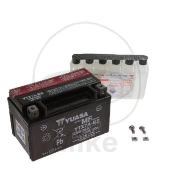 Motorradbatterie, Yuasa, wartungsfrei, YTX7A-BS