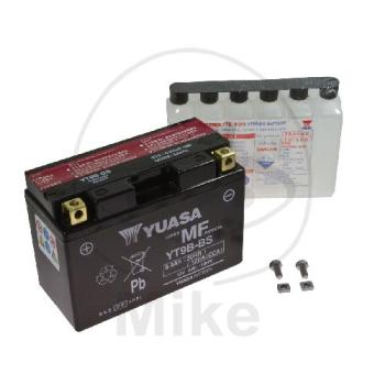 Motorradbatterie, Yuasa, wartungsfrei, YT9B-BS