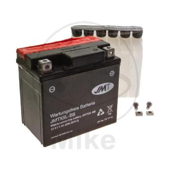 Motorradbatterie, JMT, wartungsfrei, YTX5L-BS