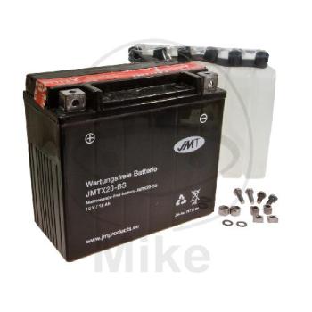 Motorradbatterie, JMT, wartungsfrei, YTX20-BS