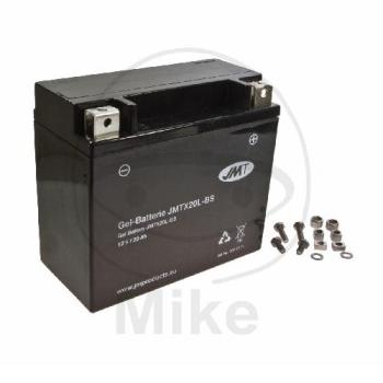 Motorradbatterie, JMT, Gelbatterie, YTX20L-BS