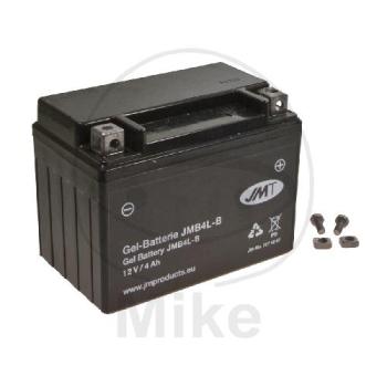 Motorradbatterie, JMT, Gelbatterie, YB4L-B