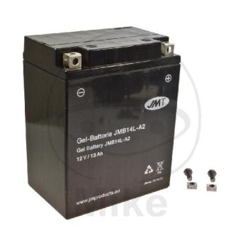 Motorradbatterie, JMT, Gelbatterie, YB14L-A2