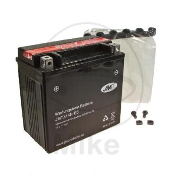 Motorradbatterie, JMT, wartungsfrei, YTX14H-BS