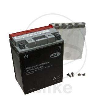 Motorradbatterie, JMT, wartungsfrei, YTX14AHL-BS